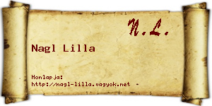 Nagl Lilla névjegykártya